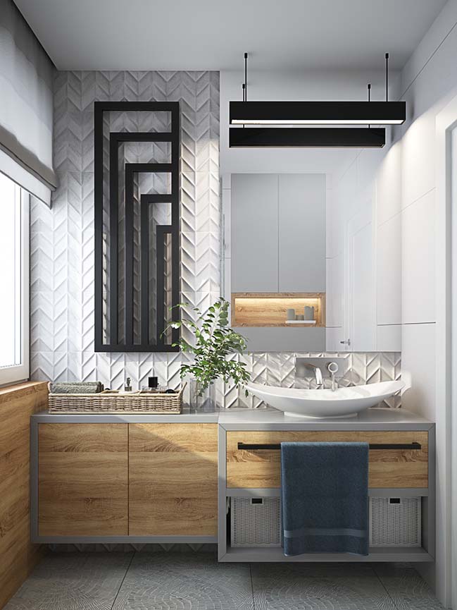 Mẫu thiết kế phòng tắm đẹp phong cách hiện đại 2018