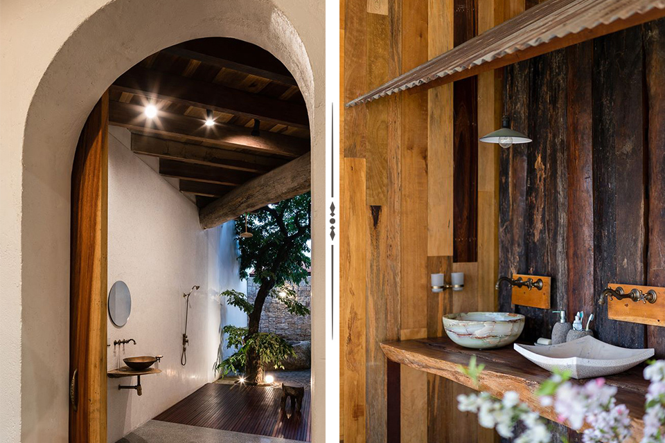 Ý tưởng thiết kế phòng tắm theo phong cách rustic, vintage