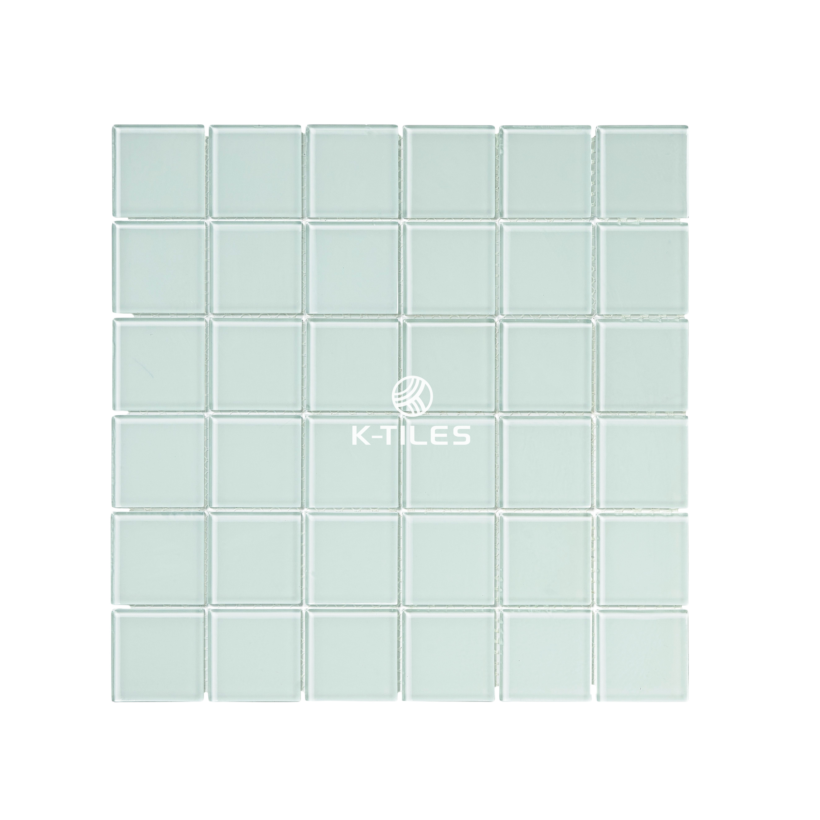 Gạch mosaic thủy tinh trắng MH 4810