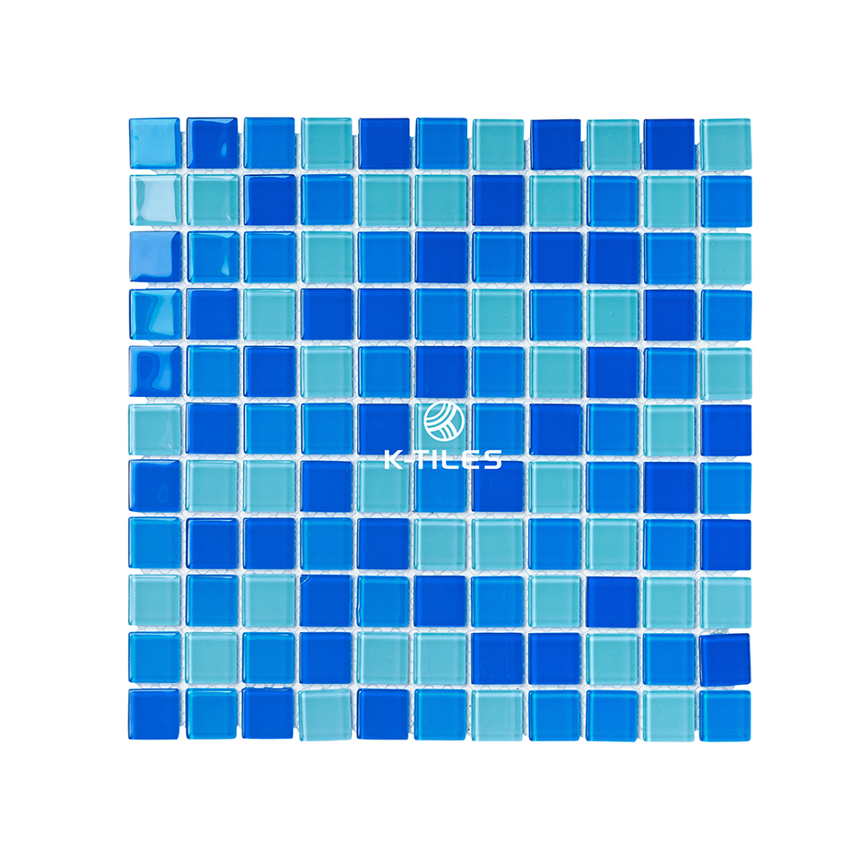Gạch mosaic thủy tinh xanh MH 2518 