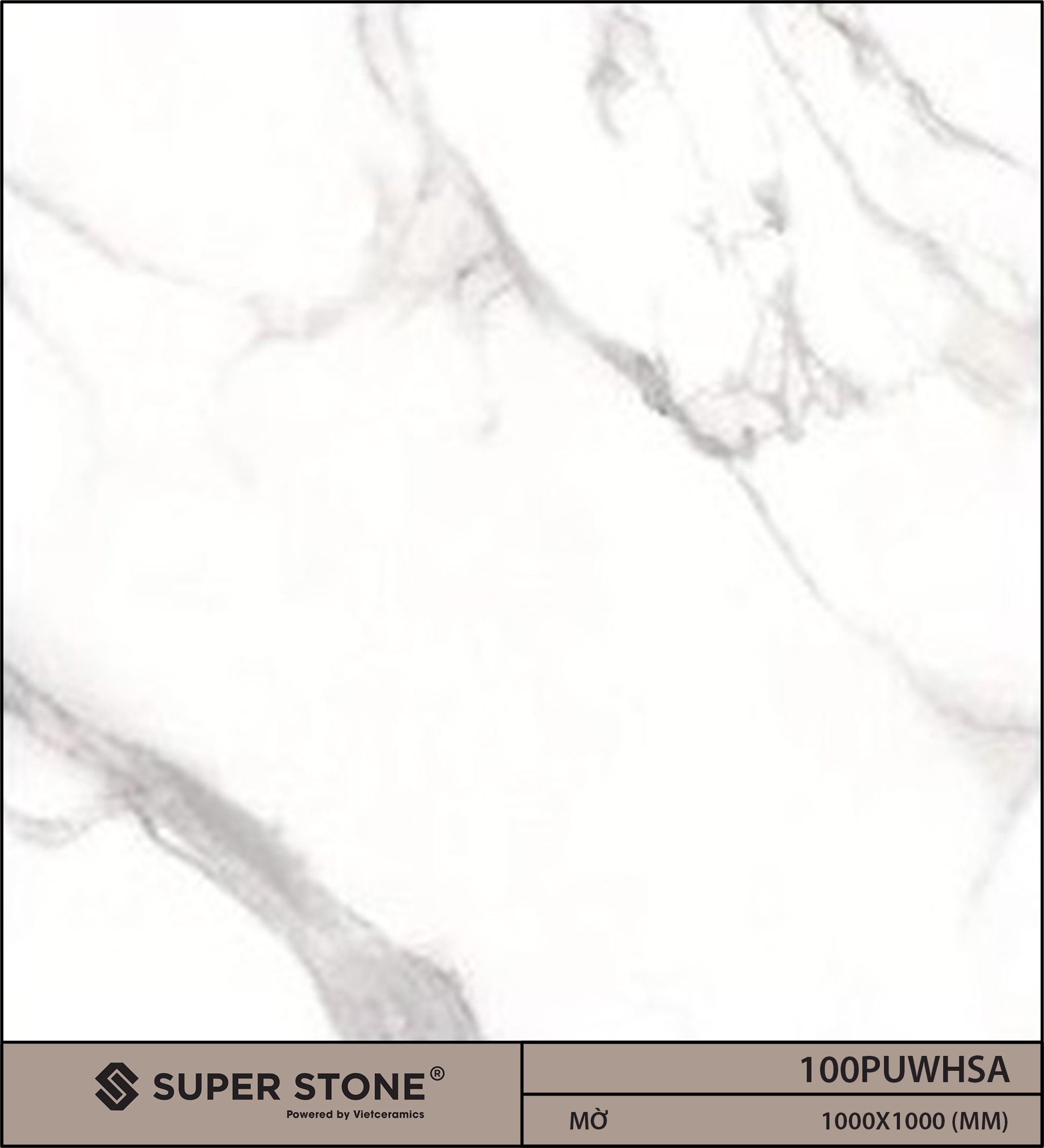 Gạch porcelain lát nền PURITY WHITE - 100PUWHSA